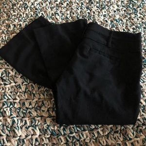 Black Bootcut Slacks